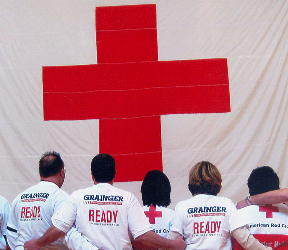 Red Cross volunteers